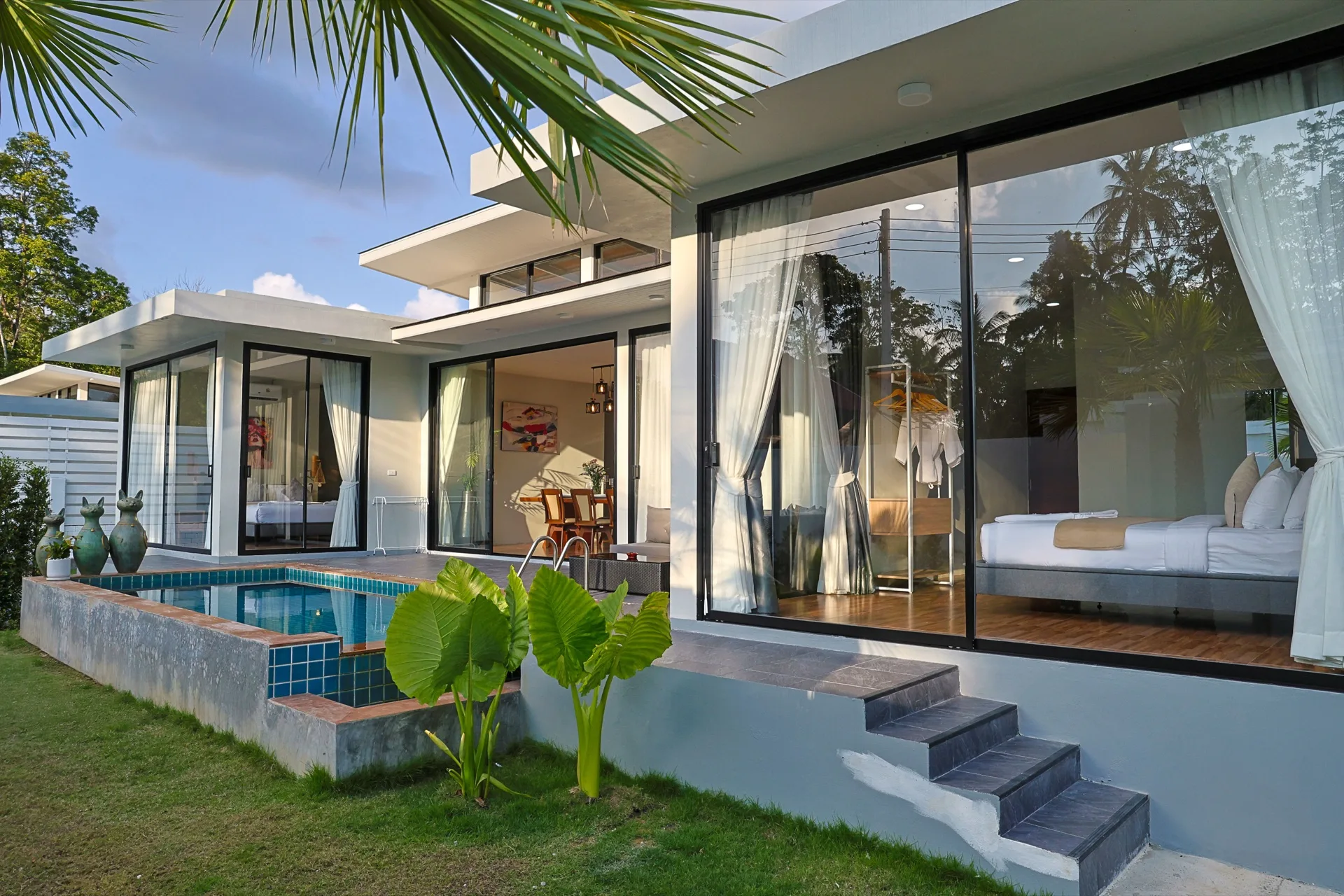Private pool and terrace at Villa Luna Mara