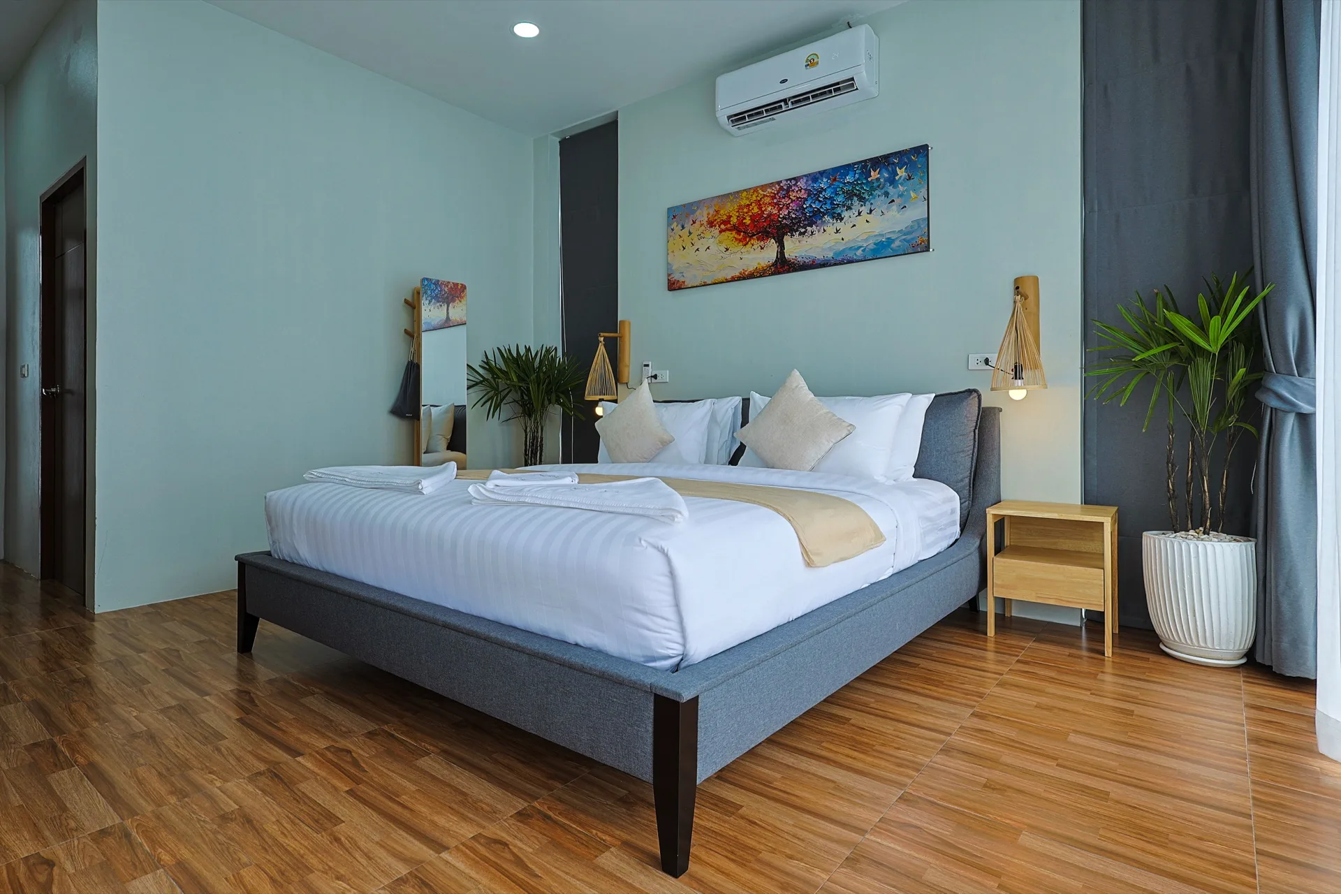 Master bedroom with king bed